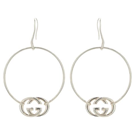 gg gucci earrings|gucci double g hoop earrings.